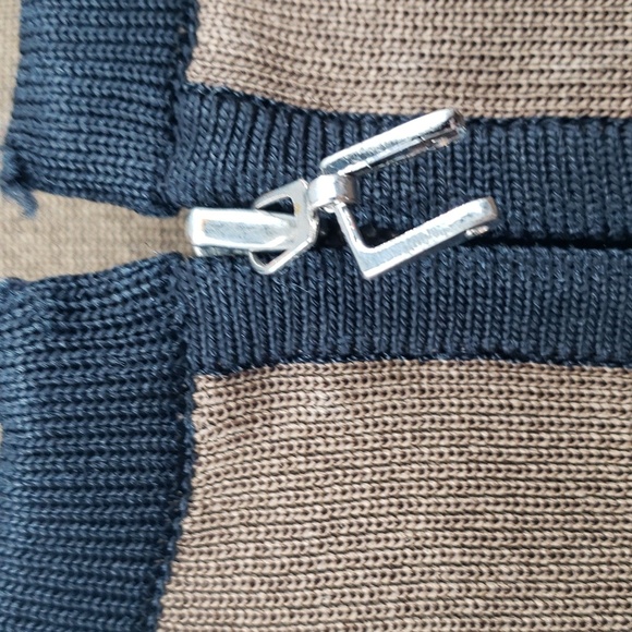 Exclusively Misooksize 3x brown black zip up cardigan - Picture 3 of 7